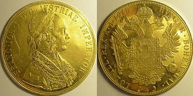 Austrijski dukat Franjo Josip (Franc Ios, Franz Jozef) Austrijski dukat Franjo Josip (Franc Ios, Franz Jozef) cetverostruki