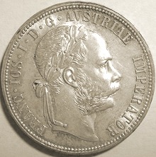 Austrijski srebrnjak Franc Ios 1 florin Austrijski srebrnjak Franc Ios 1 florin