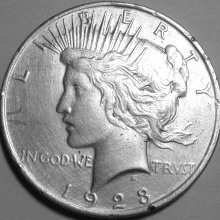 Srebrnjak Peace dollar