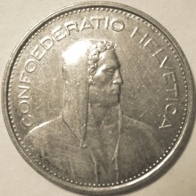 Švicarski srebrnjak od 5 franaka