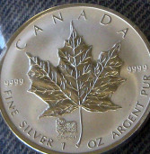 Kanadski srebrni javorov list (Canadian Silver Maple Leaf)